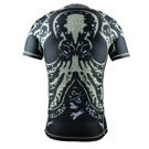 PRIDE OR DIE bone crusher 2 s/s RASHGUARD - BLACk